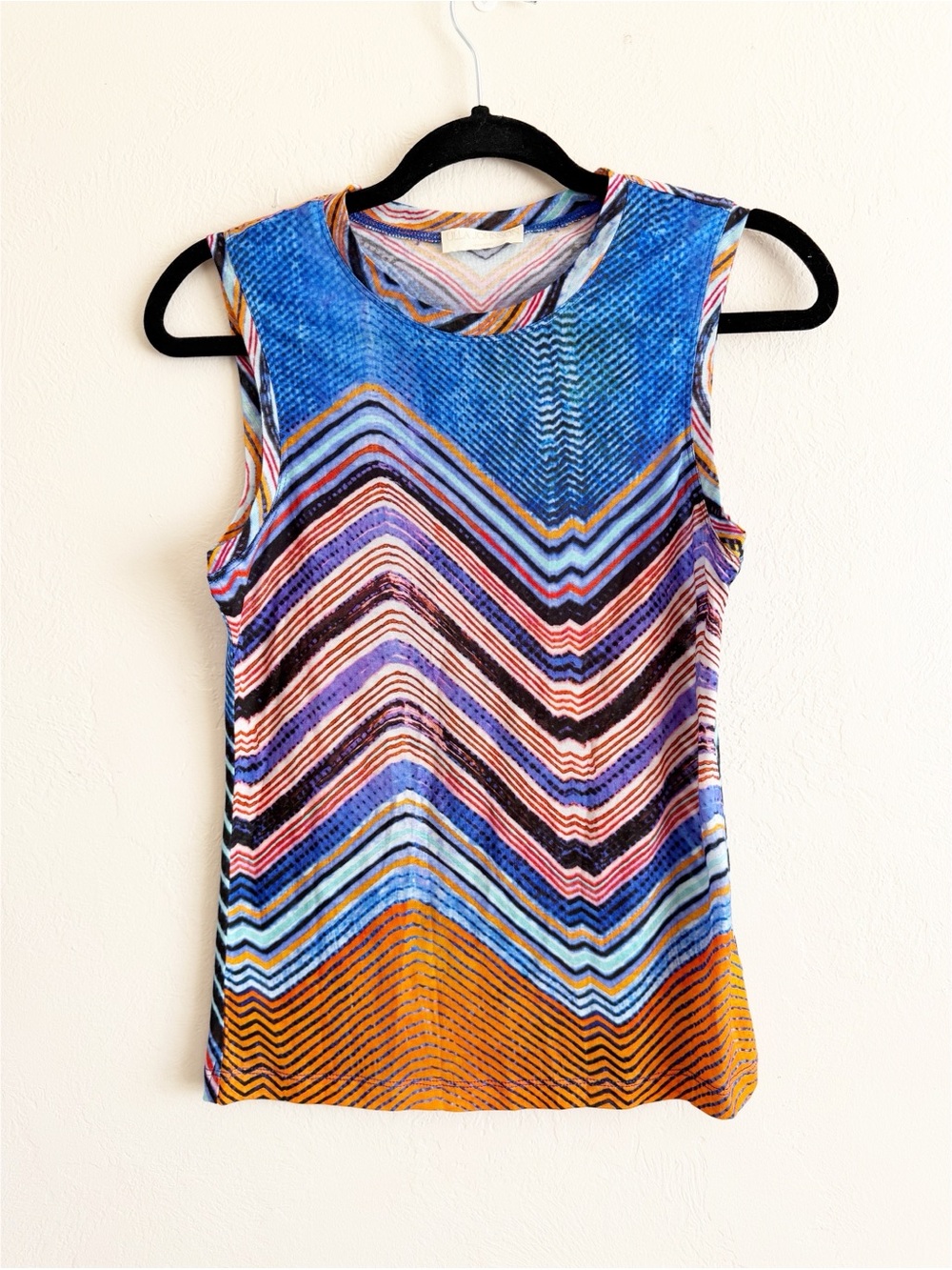 Ulla Johnson Ines Chevron Print Top size small